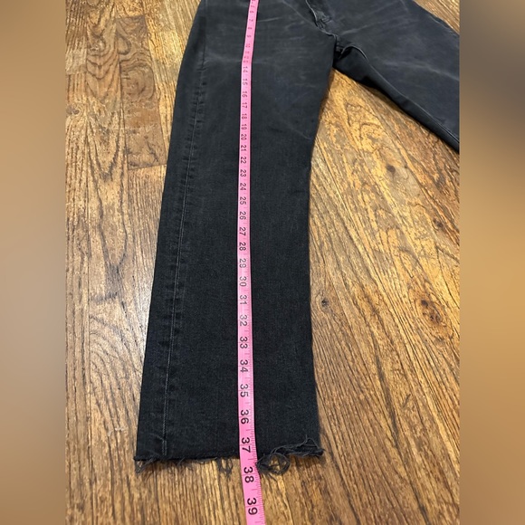 Zara, Re-Worked! Lightly Worn Faded Black Legging Jeans - Size 10 - Picture 4 of 8